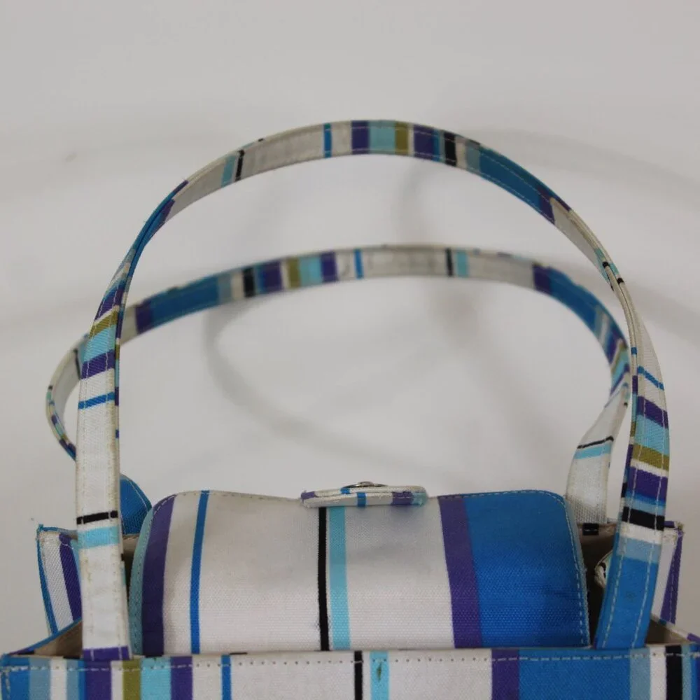 Kate Spade New York Striped‎ Small Tote Bag – Early 2000s-Y2K